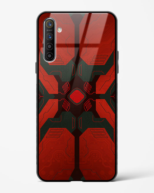 Crimson Chaos - Realme XT Glass Gripper Case