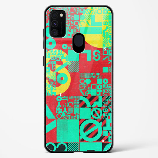 Orient Abstract - Samsung Galaxy M30S Glass Gripper Case