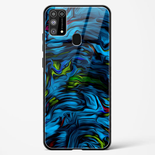 Aquatic Blue - Samsung Galaxy M31 Prime Glass Gripper Case