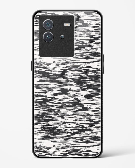 Black and White Glitch - Vivo iQOO Neo 6 5G Glass Gripper Case