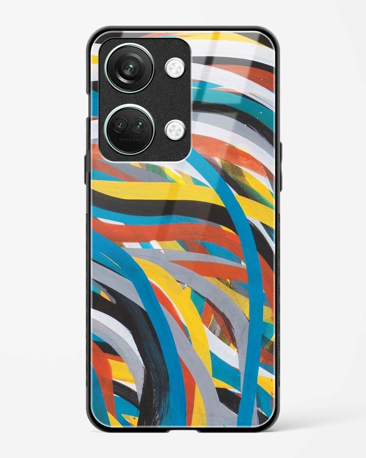 colorful stroke pattern - OnePlus Nord 3 Glass Gripper Case