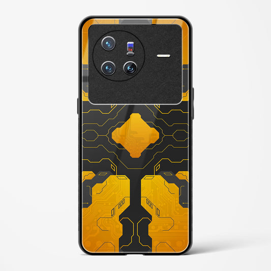 Amber Blaze - Vivo X80 5G Glass Gripper Case