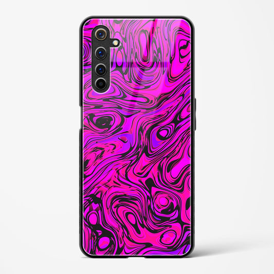 Colourful Liquid Vector - Realme 6i Glass Gripper Case