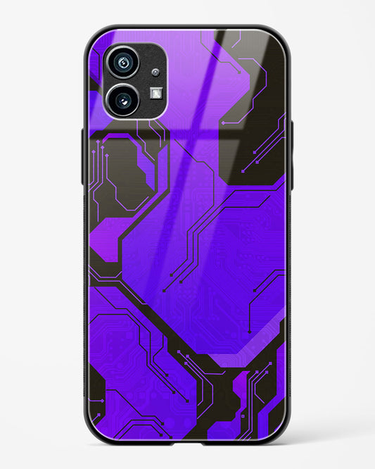 Purple Pulse - Nothing Phone 1 Glass Gripper Case