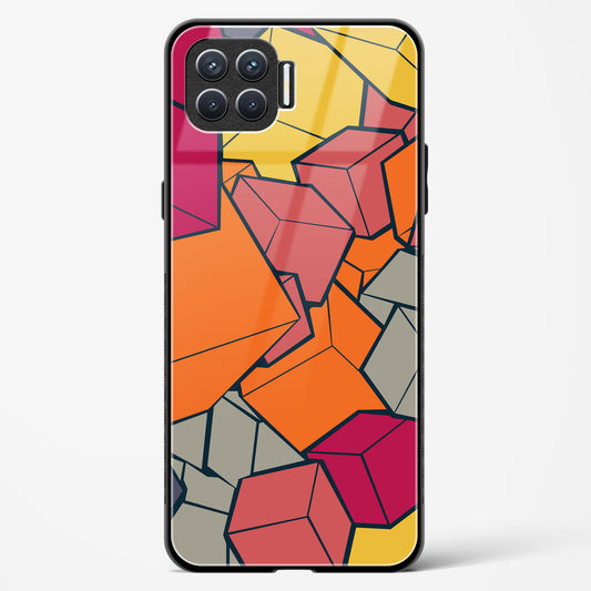 Cubic Blast - Oppo Reno 4F Glass Gripper Case