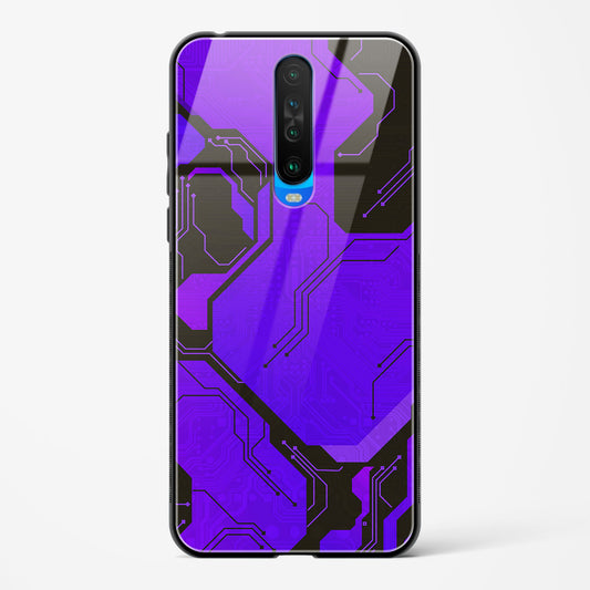 Purple Pulse - POCO X2 Glass Gripper Case