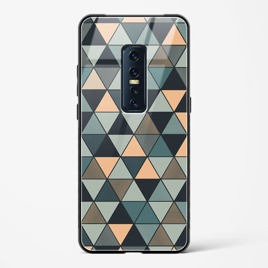 Triangle Mosaic - Vivo V17 Pro Glass Gripper Case