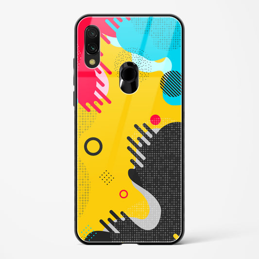 boho abstract - Redmi Note 7 Pro Glass Gripper Case