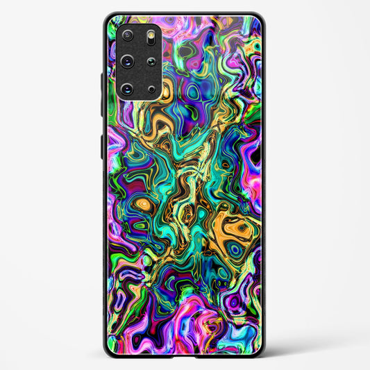 Rainbow Flames Pattern - Samsung Galaxy S20 Plus Glass Gripper Case