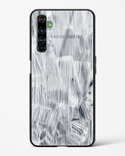 White Paint - Realme X50 Pro Glass Gripper Case