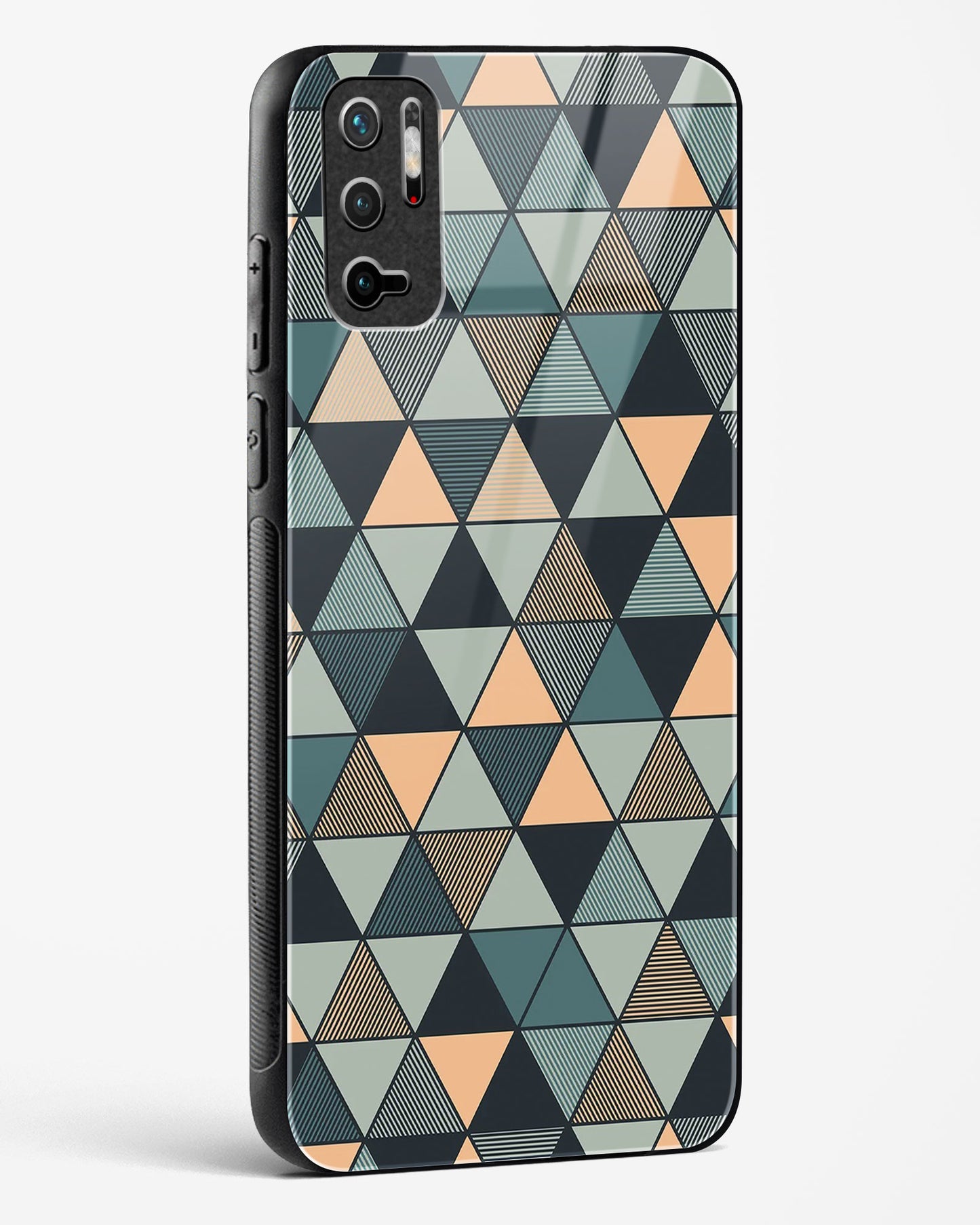 Triangle Mosaic - Redmi Note 10T 5G Glass Gripper Case