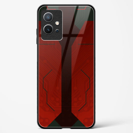 Scarlet Sentinel - Vivo T1 5G Glass Gripper Case