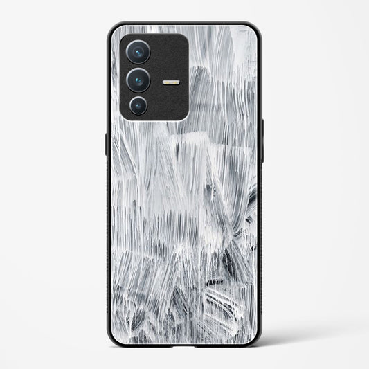 white paint - Vivo V23 Glass Gripper Case