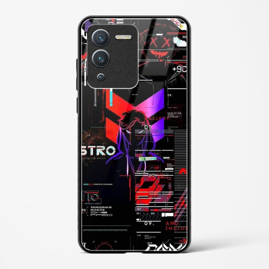 Cyber Boy Red - Vivo V25 Pro Glass Gripper Case