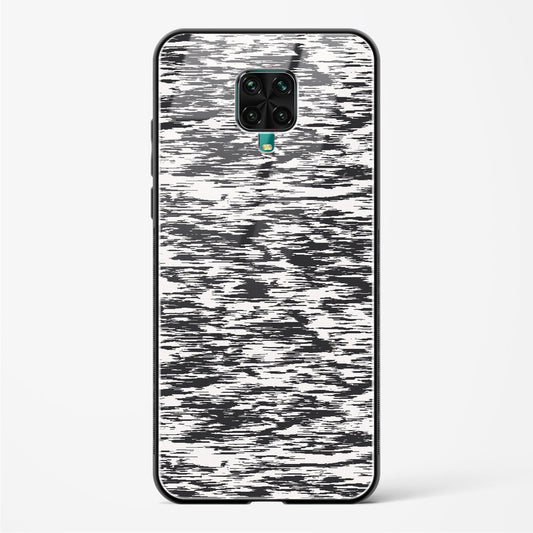 Black and White Glitch - POCO M2 Pro Glass Gripper Case