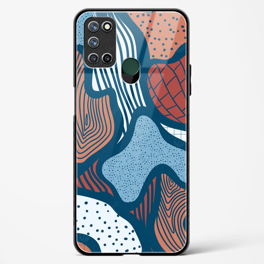 Doodle Waves - Realme 7i Glass Gripper Case