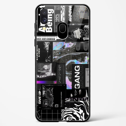 Anxiety Being - Samsung Galaxy A40 Glass Gripper Case