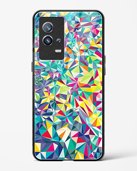 colorful geometric abstract - Vivo iQOO9 5G Glass Gripper Case