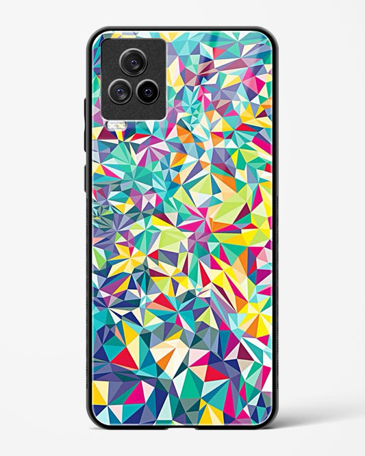 colorful geometric abstract - Vivo iQOO7 Legend 5G Glass Gripper Case