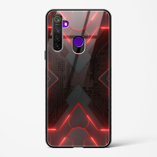 Red Horizon - Realme 5 Pro Glass Gripper Case