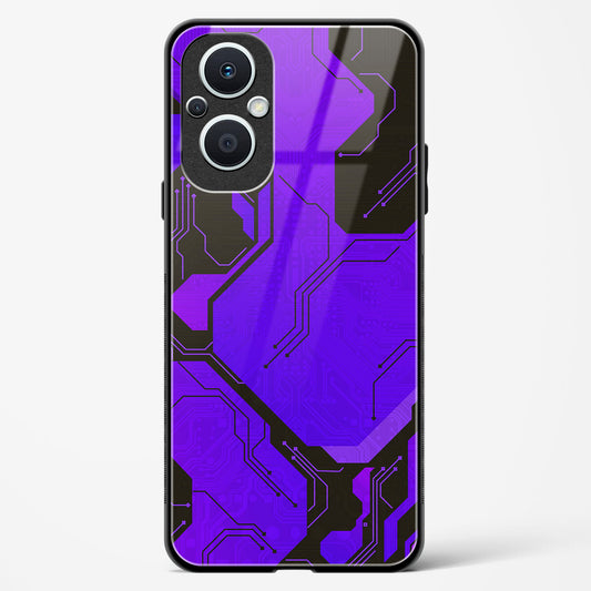 Purple Pulse - Oppo F21 Pro 5G Glass Gripper Case