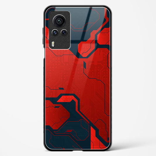 Sanguine Surge - Vivo X60 Pro Glass Gripper Case