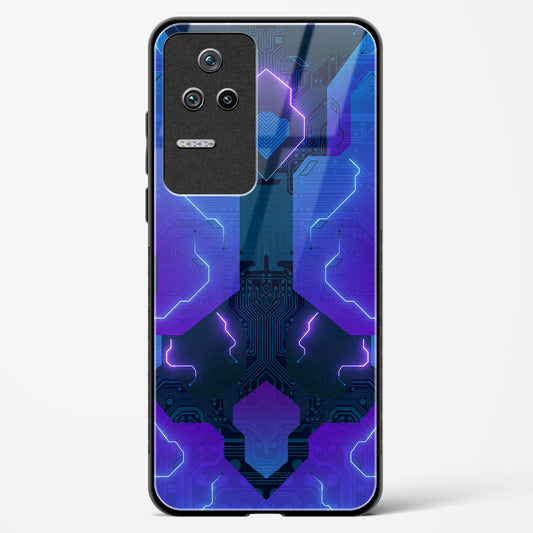 Electric Blueburst - Redmi K50 Glass Gripper Case