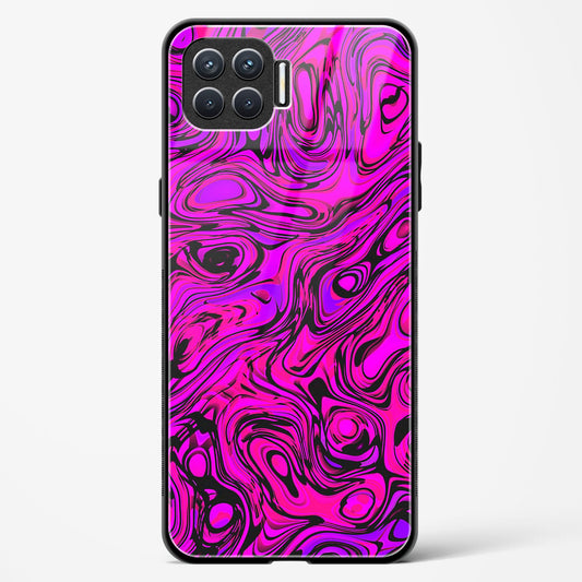 Colourful Liquid Vector - Oppo Reno 4F Glass Gripper Case