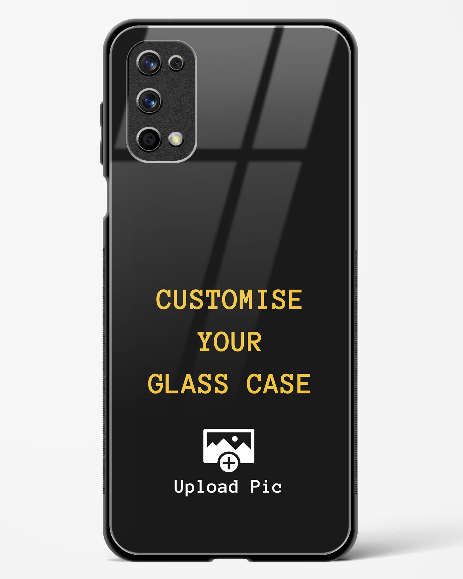 Customizable - Realme X7 Pro Glass Gripper Case