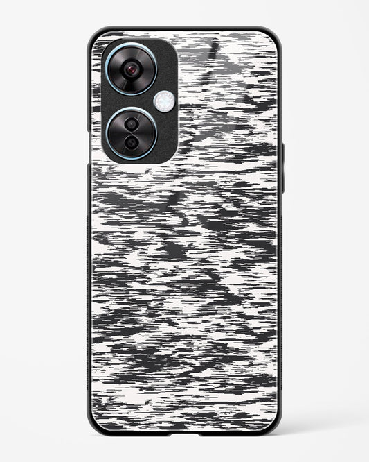 Black and White Glitch - OnePlus Nord CE 3 Glass Gripper Case