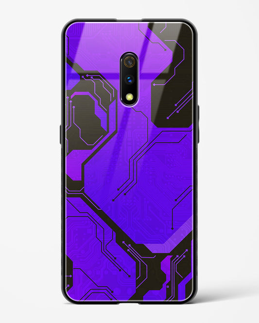 Purple Pulse - Realme X Glass Gripper Case