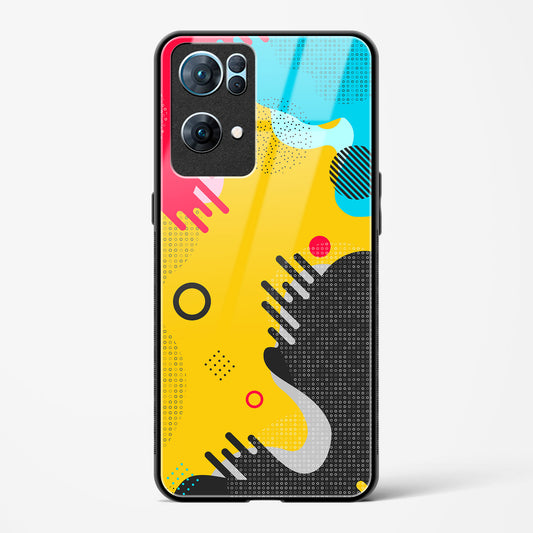 boho abstract - Oppo Reno 7 Pro 5G Glass Gripper Case