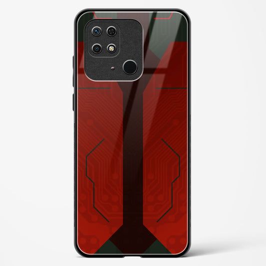 Scarlet Sentinel - Redmi 10 Glass Gripper Case