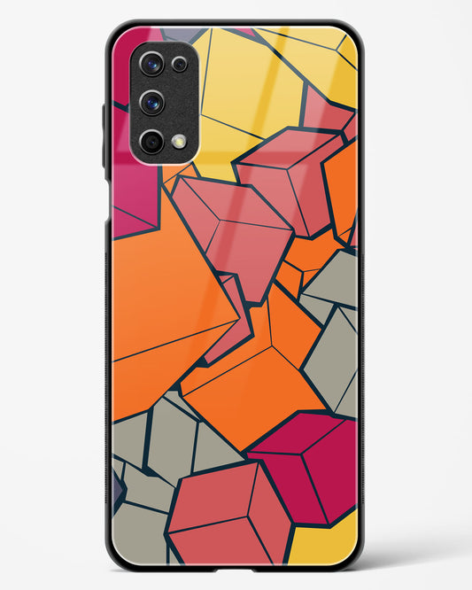 Cubic Blast - Realme X7 Pro Glass Gripper Case