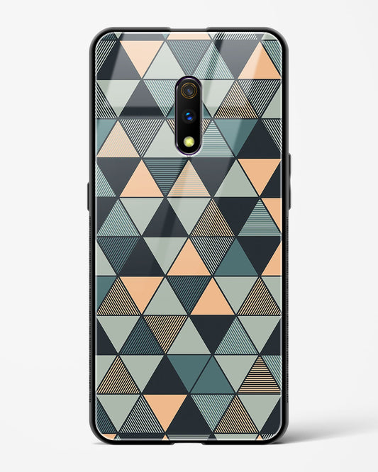 Triangle Mosaic - Realme X Glass Gripper Case