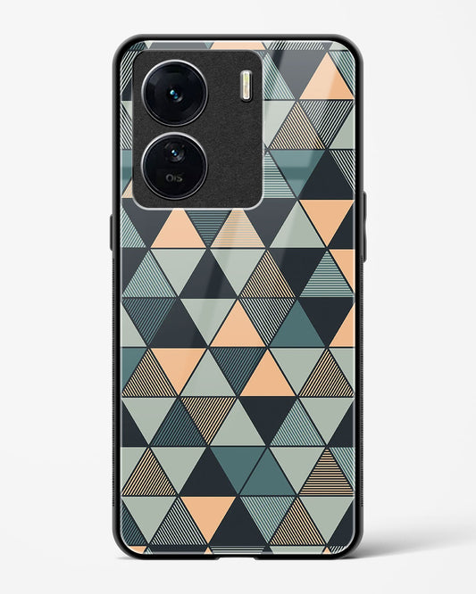 Triangle Mosaic - Vivo iQOO Z7s Glass Gripper Case