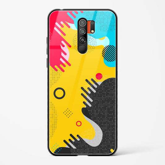 boho abstract - POCO M2 Glass Gripper Case