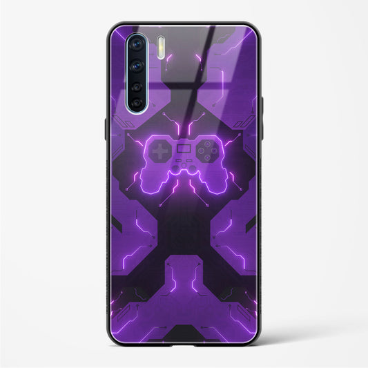 Violet Vortex - Oppo A91 Glass Gripper Case