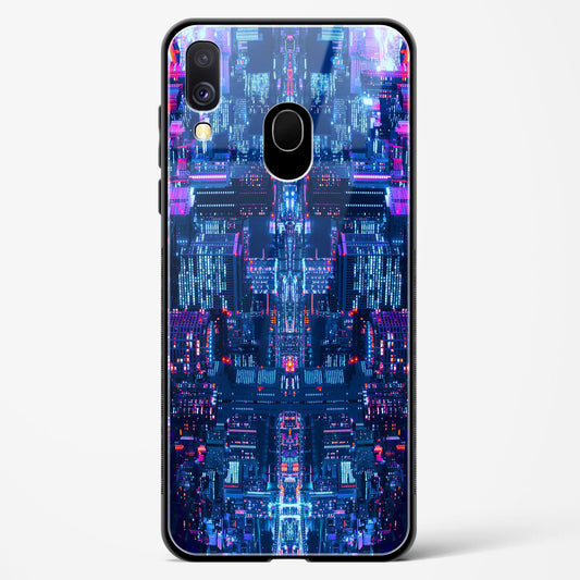 City Glitch - Samsung Galaxy A40 Glass Gripper Case