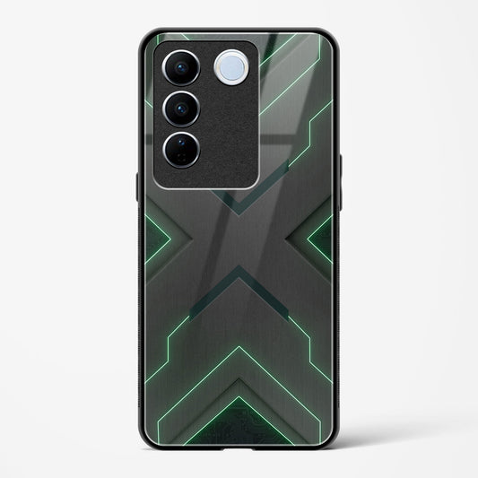 Green Horizon - Vivo V27 Glass Gripper Case