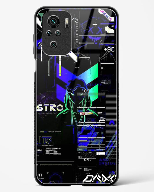 Cyber Boy Blue - Redmi Note 10 Glass Gripper Case