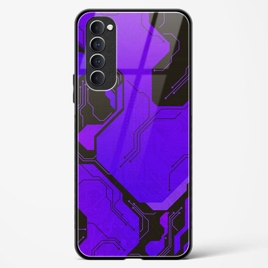 Purple Pulse - Oppo Reno 4 Pro Glass Gripper Case