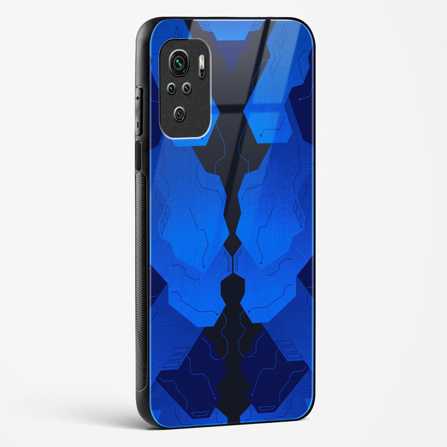 Blue Blitz Redmi Note 10s Glass Case