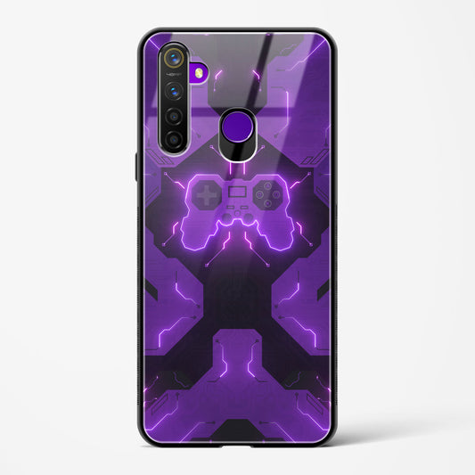 Violet Vortex - Realme 5 Pro Glass Gripper Case