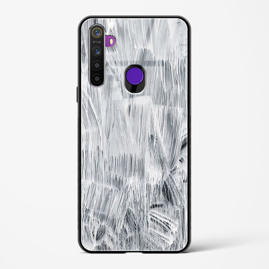 white paint - Realme 5 Glass Gripper Case