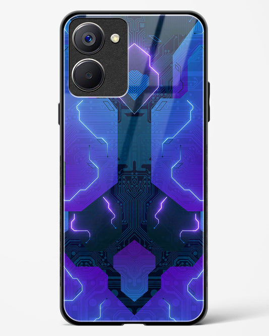 Electric Blueburst - Realme 10 Pro 5G Glass Gripper Case