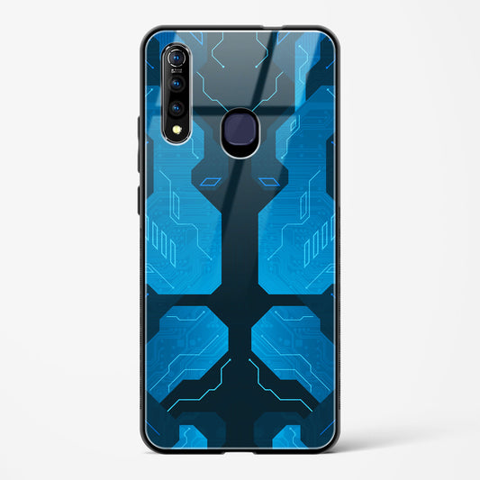 Cobalt Cascade - Vivo Z1 Pro Glass Gripper Case