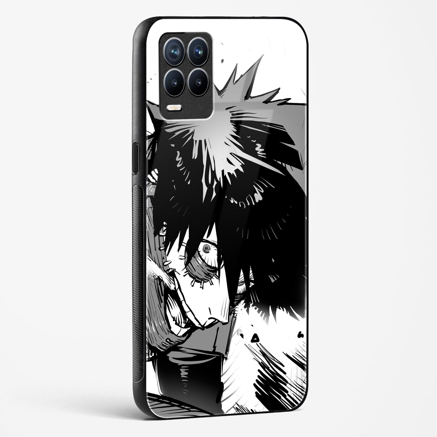 Ashen Intruder - Realme 8 Glass Gripper Case