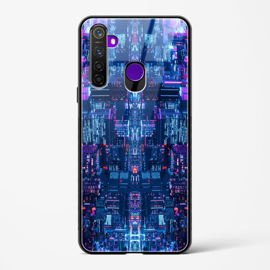 City Glitch - Realme 5 Pro Glass Gripper Case