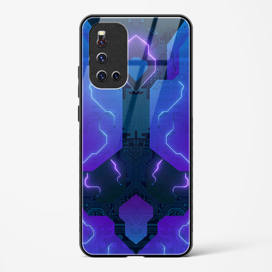 Electric Blueburst - Vivo V19 Glass Gripper Case